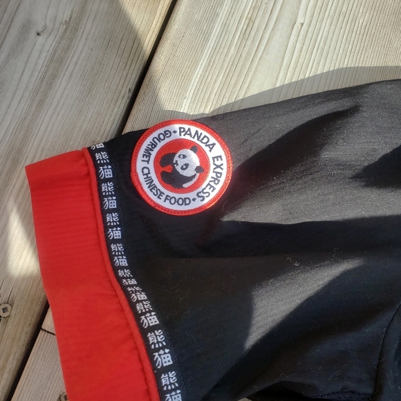 Panda Express Cook Shirt Short Sleeve Button Up Medium Embroidered Baggy - Picture 4 of 6